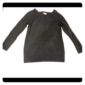 Ann Taylor Loft DarkGray Sweater CableKnit  M